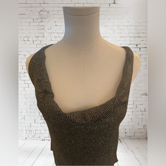 Chaser Metallic Accent Dressy Top Small NWT | Glam Cami Vibes + Boutique Shine ✨ - Picture 5 of 7